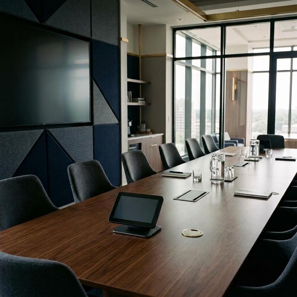 Example of an integrated corporate boardroom